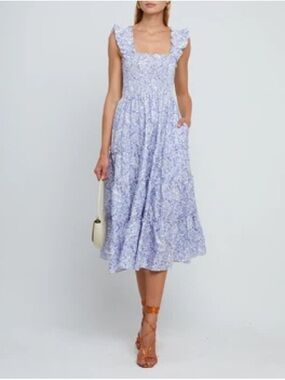 Few Moda / Kourt Calypso Dress – Lavender & White Print – XXL